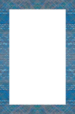 Retro desenli eski boyalı çerçeve