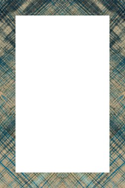 Retro desenli eski boyalı çerçeve