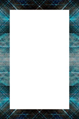 Retro desenli eski boyalı çerçeve