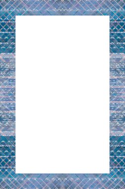 Retro desenli eski boyalı çerçeve