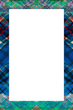 Retro desenli eski boyalı çerçeve