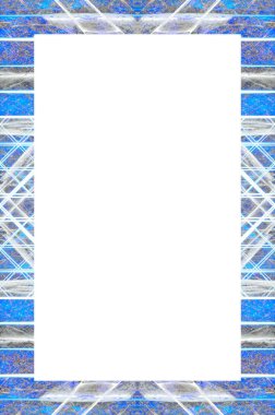 Retro desenli eski boyalı çerçeve