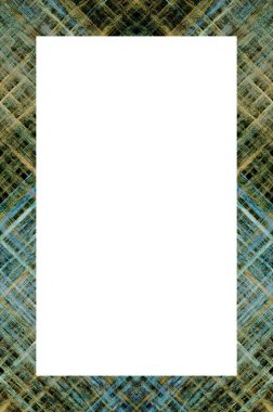 Retro desenli eski boyalı çerçeve