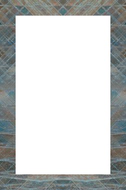 Retro desenli eski boyalı çerçeve