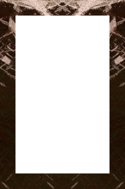 Retro desenli eski boyalı çerçeve