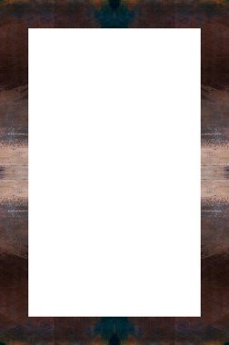 Retro desenli eski boyalı çerçeve