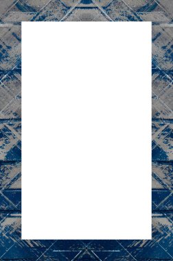 Retro desenli eski boyalı çerçeve