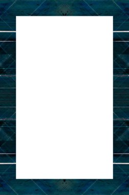 Retro desenli eski boyalı çerçeve