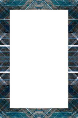 Retro desenli eski boyalı çerçeve