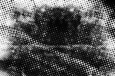 Koyu Grunge Geometrik Deseni