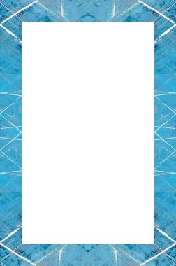 Retro desenli eski boyalı çerçeve