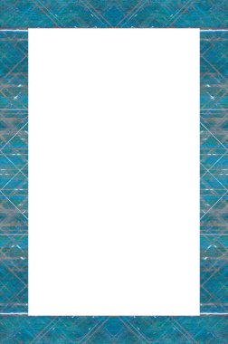 Retro desenli eski boyalı çerçeve