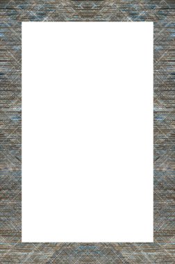 Retro desenli eski boyalı çerçeve