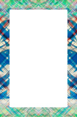 Retro desenli eski boyalı çerçeve