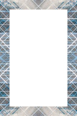 Retro desenli eski boyalı çerçeve