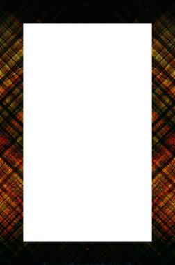 Retro desenli eski boyalı çerçeve