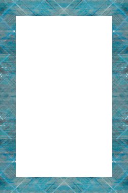 Retro desenli eski boyalı çerçeve