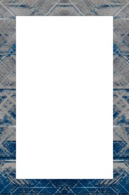 Retro desenli eski boyalı çerçeve