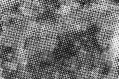 Eski boyanın dokusu ve alçı çatlakları arka planda.