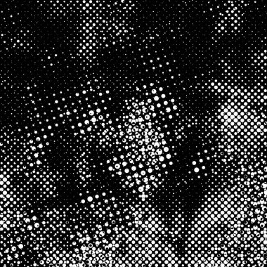 Grunge 'un arka planı küçük siyah ve beyaz halkalardan yapılmıştır. Yuvarlak Şekilli Soyut Kaplama Deseni