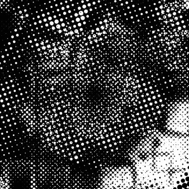 Grunge 'un arka planı küçük siyah ve beyaz halkalardan yapılmıştır. Yuvarlak Şekilli Soyut Kaplama Deseni