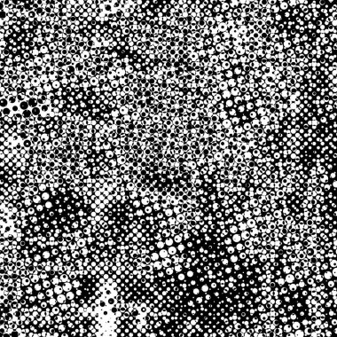 Grunge Siyah ve Beyaz Kentsel Vektör Doku Şablonu.