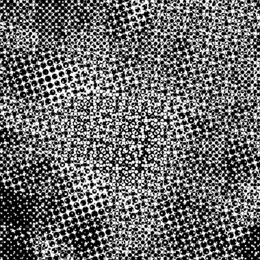 Grunge Siyah ve Beyaz Kentsel Vektör Doku Şablonu.