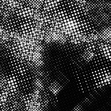 Grunge Siyah ve Beyaz Kentsel Vektör Doku Şablonu.