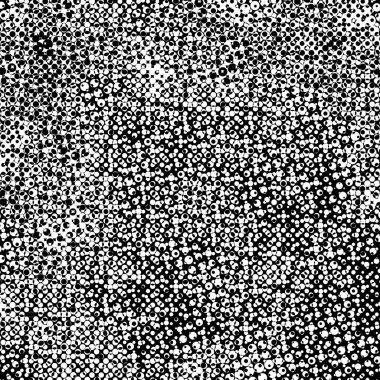 Grunge Siyah ve Beyaz Kentsel Vektör Doku Şablonu.