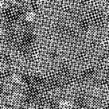 Grunge Siyah ve Beyaz Kentsel Vektör Doku Şablonu.