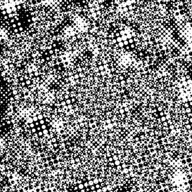 Grunge Siyah ve Beyaz Kentsel Vektör Doku Şablonu.