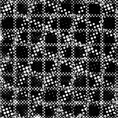 Grunge 'un arka planı küçük siyah ve beyaz halkalardan yapılmıştır. Yuvarlak Şekilli Soyut Kaplama Deseni