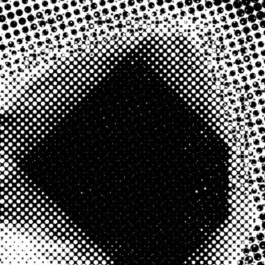 Grunge 'un arka planı küçük siyah ve beyaz halkalardan yapılmıştır. Yuvarlak Şekilli Soyut Kaplama Deseni