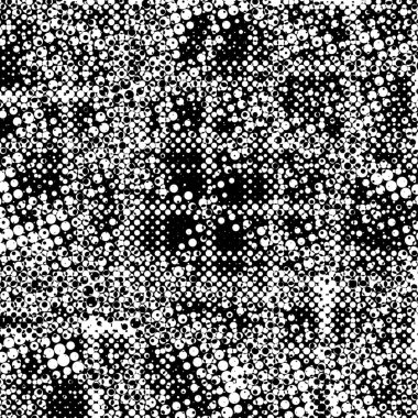 Grunge 'un arka planı küçük siyah ve beyaz halkalardan yapılmıştır. Yuvarlak Şekilli Soyut Kaplama Deseni