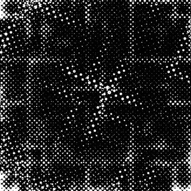 Grunge 'un arka planı küçük siyah ve beyaz halkalardan yapılmıştır. Yuvarlak Şekilli Soyut Kaplama Deseni