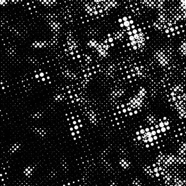 Grunge 'un arka planı küçük siyah ve beyaz halkalardan yapılmıştır. Yuvarlak Şekilli Soyut Kaplama Deseni