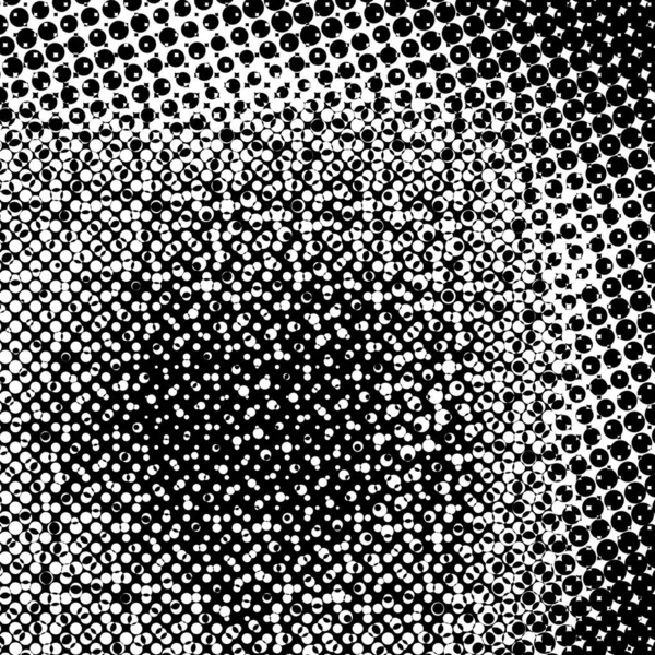 Grunge Fond Fait Petits Cercles Noirs Blancs Modèle Abstrait Superposition — Photo