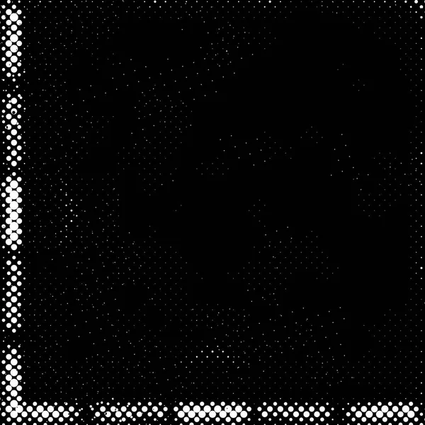 Grunge Fondo Hecho Pequeños Círculos Negros Blancos Patrón Superposición Abstracta — Foto de Stock