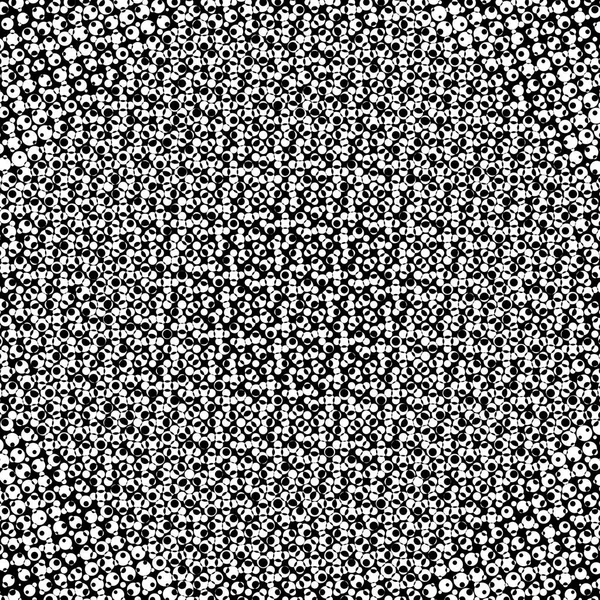 Grunge Fond Fait Petits Cercles Noirs Blancs Modèle Abstrait Superposition — Photo