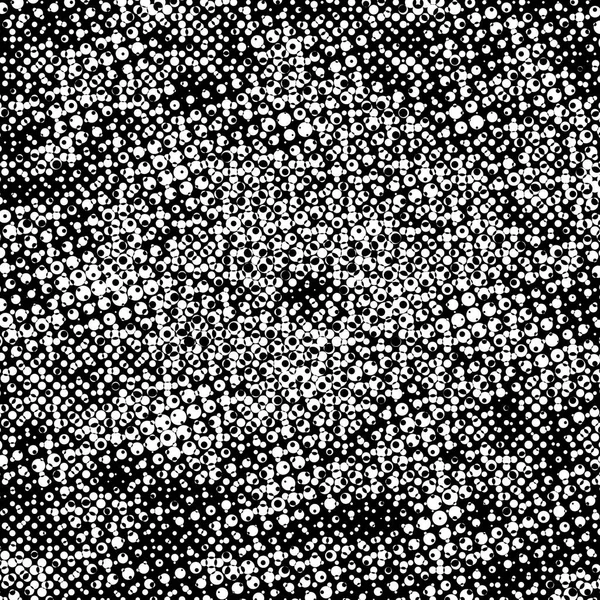 Grunge Hintergrund Aus Kleinen Schwarzen Und Weißen Kreisen Abstraktes Overlay — Stockfoto