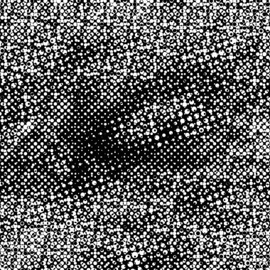 Grunge 'un arka planı küçük siyah ve beyaz halkalardan yapılmıştır. Yuvarlak Şekilli Soyut Kaplama Deseni