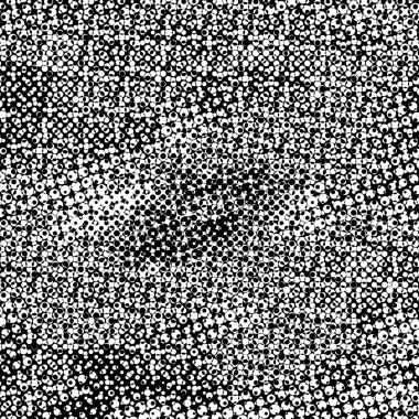 Grunge 'un arka planı küçük siyah ve beyaz halkalardan yapılmıştır. Yuvarlak Şekilli Soyut Kaplama Deseni