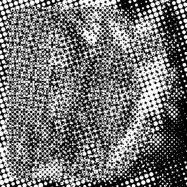 小さな黒と白の円で作られたグラウンジの背景 概要丸型のオーバーレイパターン — ストック写真