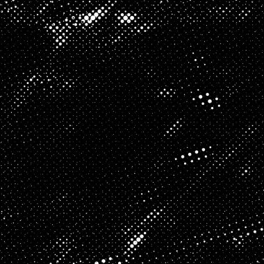 Noktalı dokusu olan soyut siyah ve beyaz grunge arkaplanı