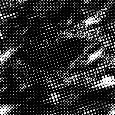  Siyah ve beyaz dairelerin yuvarlak şekilleriyle soyut örtüşme deseni