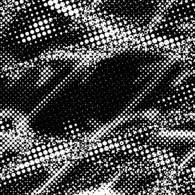  Siyah ve beyaz dairelerin yuvarlak şekilleriyle soyut örtüşme deseni