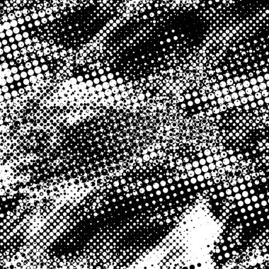 Grunge 'un arka planı küçük siyah ve beyaz halkalardan yapılmıştır. Yuvarlak Şekilli Soyut Kaplama Deseni