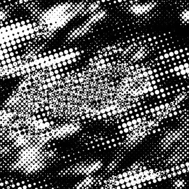 Grunge 'un arka planı küçük siyah ve beyaz halkalardan yapılmıştır. Yuvarlak Şekilli Soyut Kaplama Deseni