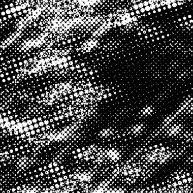 Grunge 'un arka planı küçük siyah ve beyaz halkalardan yapılmıştır. Yuvarlak Şekilli Soyut Kaplama Deseni