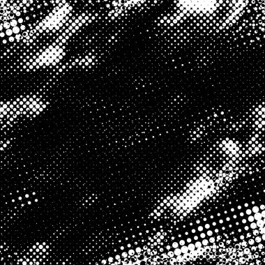 Grunge 'un arka planı küçük siyah ve beyaz halkalardan yapılmıştır. Yuvarlak Şekilli Soyut Kaplama Deseni